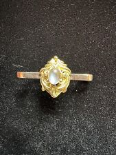 Victorian 9k Gold Natural Moonstone Brooch picture
