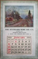 Waterbury, CT 1924 Advertising Calendar/16x25 Poster: Wire Die Co. - Connecticut picture
