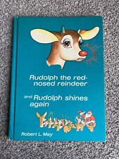 Vintage 1954 Rudolph the Red-Nosed Reindeer and Rudolph Shines Again Hard Cover picture