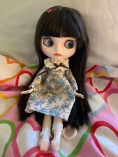 Blythe Doll Straight Black Hair Matte Face Nude Jointed Body White Skin 