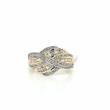 Stunning Solid Yellow Gold Diamond Ring picture