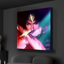Wonder Woman Wall Art Canvas Decor Themed HD Printed & Wooden Framed picture