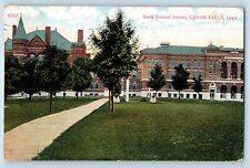 Cedar Falls Iowa Postcard State Normal School Exterior View 1911 Vintage Antique picture