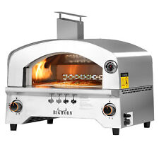 BIG HORN OUTDOORS Gas Pizza Oven Portable Stainless Steel Steak, Pizza Maker picture