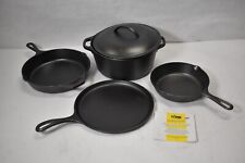 Lodge Pre Seasoned Cast Iron 5 Piece Combo Set L5GS3 Kitchenware Pots Pans picture