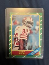 1986 Topps - D* on Copyright Line #161 Jerry Rice (RC) picture