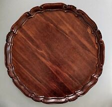 1790 George III Carved Mahogany Chippendale Pie Crust Tray Waiter or Coaster picture