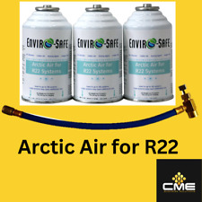 Envirosafe Arctic Air for R22, AC Coolant Refrigerant Support, 3 cans & Hose picture