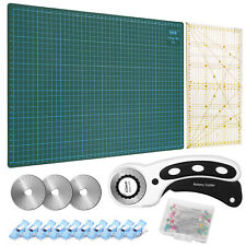 45mm Rotary Cutter+A3 Cutting Mat Patchwork Ruler Blades Sewing Fabric Tool Set picture