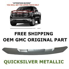 2022 2023 2024 GMC Sierra 1500 upper bumper grille trim QUICKSILVER METALLIC picture