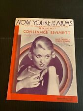 1931 Constance Bennett Now You're In My Arms from Bought Movie Sheet Music picture