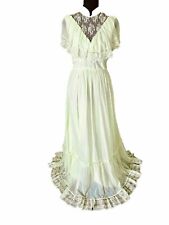 Vintage J.C Penny’s 70s Yellow Gunne Sax Style Prairie Dress Size 6 Wedding Gown picture