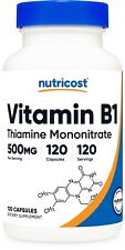Nutricost Vitamin B1 (Thiamin) 500mg, 120 Capsules - Gluten Free & Non-GMO picture