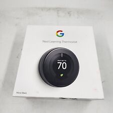 Google - Nest Learning Smart Wi-Fi Thermostat, 3rd Generation - Black picture