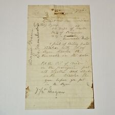 Antique Mrs Winslow’s Soothing Syrup Medicine Recipe Receipt 19th Century  picture