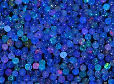 AAA Natural Blue Ethiopian Fire Opal Smooth Rondelle 3-4mm Opal Beads Gemstone picture