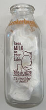 Rare Lenkerbrook Farms Pint Milk Bottle Harrisburg Pennsylvania PA picture