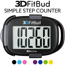 3DFitBud Simple Step Counter Walking 3D Pedometer with Clip and Lanyard A420S picture