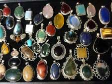 Wholesale Lot Assorted Crystal Pendant Silver Overlay Necklace Pendant picture