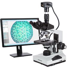 Amscope 40X-2000X Lab Trinocular Compound Microscope with 18MP USB 3.0 Camera picture