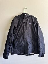 PATAGONIA H2No Spell Out Full Zip Hooded Rain Jacket 2000s Black L picture