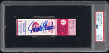 1975 JOHNNY BENCH Signed Baseball NLCS Game 1 Ticket PSADNA Auto 10 Reds Pirates picture