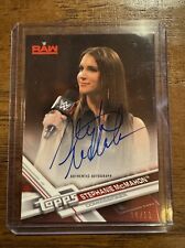 2017 Topps Chrome Red Stephanie McMahon auto /10  picture