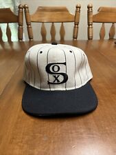 Vintage 1917 Chicago White Sox Wool Pinstripe Starter Snapback Hat Rare picture