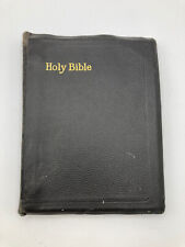 1928 Holy Bible Black Soft back Book John C Winston Company Illustrated Color picture