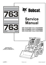 BOBCAT 763 SKID STEER LOADER SERVICE SHOP REPAIR & PARTS MANUAL PDF USB picture