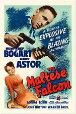 The Maltese Falcon - Vintage Movie Poster - Humphrey Bogart - Film Noir picture