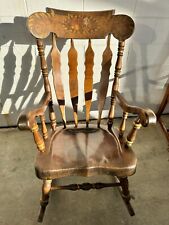 An Excellent Vintage Nichols And Stone Pine Rocking Chair -- Nice Patina  picture