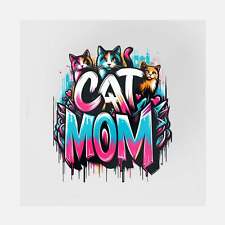 Cat Mom Street Art Transfer picture