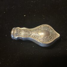 Antique F&B Sterling tool ?handle embossed&monogramed can be pendant/ornament picture