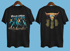 Vtg Great White 90s Tour Concert Band Double Sided Black All Size Shirt AG08 picture
