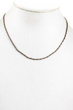 Designer Womens Victorian Antique Rolled Yellow Gold Bar Chain Necklace picture