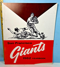 1962 San Francisco Giants Baseball Yearbook Mays, McCovey NM picture