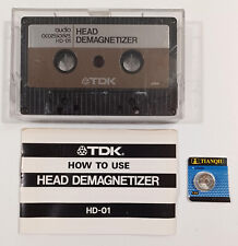 Vintage TDK HD-01 Cassette Head Demagnetizer W/Manual & Battery Japan - Working picture