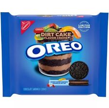 NEW OREO Dirt Cake Creme Flavor Sandwich Cookies, LIMITED EDITION, 2 Pack picture
