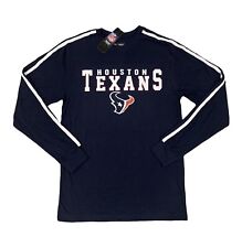 Official NFL Houston Texans Navy Long Sleeve T-shirt Mens Small NEW picture