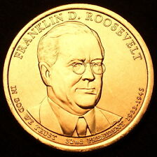 2014 D Franklin D. Roosevelt Presidential Dollar ~ Position B from US Mint Roll  picture