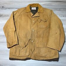 Vintage Canvasback Jacket Mens Large Brown Water Repellent Hunting Duck 60s picture
