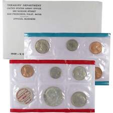 1969 Uncirculated Coin Set U.S Mint Original Government Packaging OGP picture