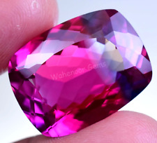 Natural Bi-Color Sapphire 39.00 Ct Cushion IF AGL Certified Loose Gemstone picture