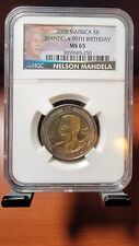 2008 South Africa 5 Rand Nelson Mandela's 90th Birthday Coin NGC MS65 picture