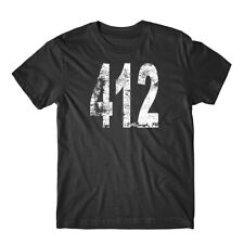 Retro Vintage Style Pittsburgh Area Code 412 T-Shirt picture