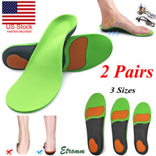 2 Pairs Orthotic Shoe Insoles Inserts Flat Feet High Arch Support For Fasciitis picture
