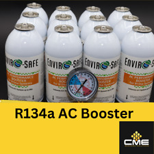 Enviro-Safe AC Refrigerant Performance Booster for R134a, 12 cans and gauge picture