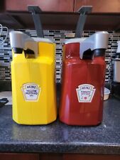 HEINZ Keystone KETCHUP, MUSTARD AND MAYO Condiment Pump Sauce Dispensers picture