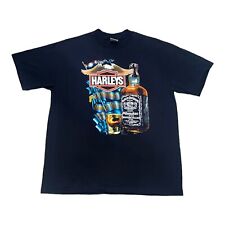 Vintage Harley Davidson 1987 Whiskey T Shirt Sz XL Black Single Stitch picture